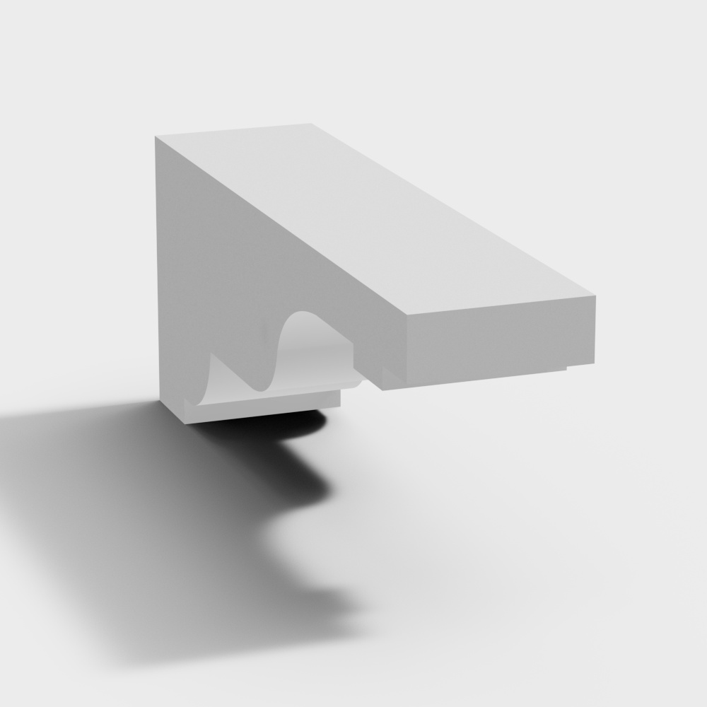 Futuristic Low Polygon Architectural Element 3D model