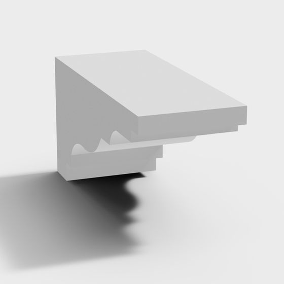 Stylish Geometric Suspended Platform 3D model
