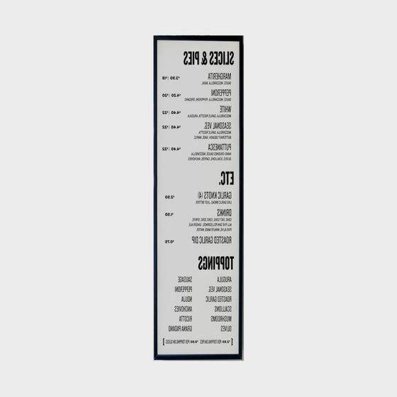 Slices & Pies Menu Board 3D model