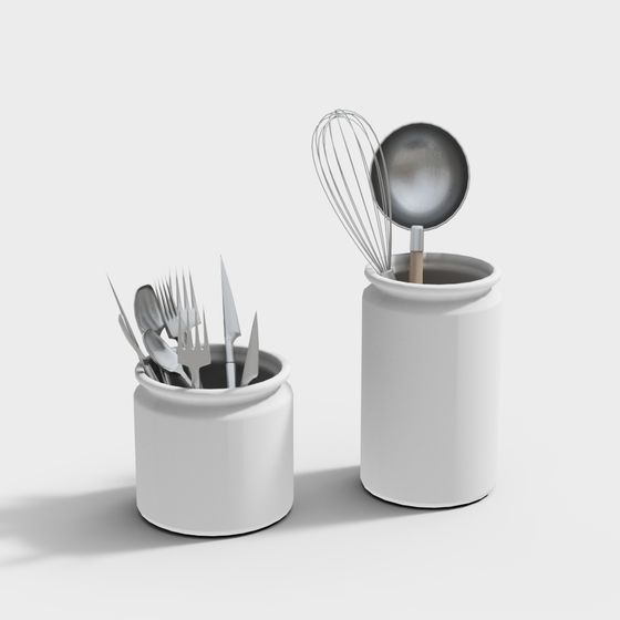 Utensil Storage Jars 3D model