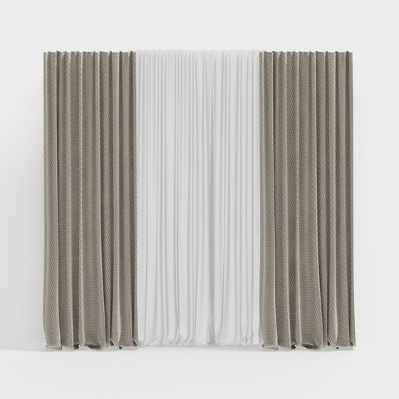High-Detail 3D Curtain Model for Versatile Use