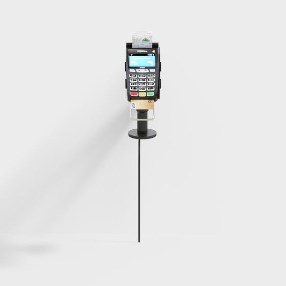Portable POS Terminal 3D model for Designers