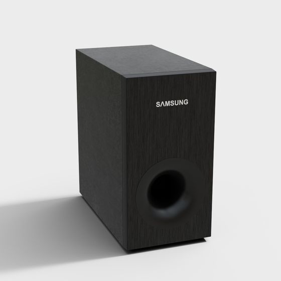 Samsung Subwoofer 3D model with Low-Polygon Design