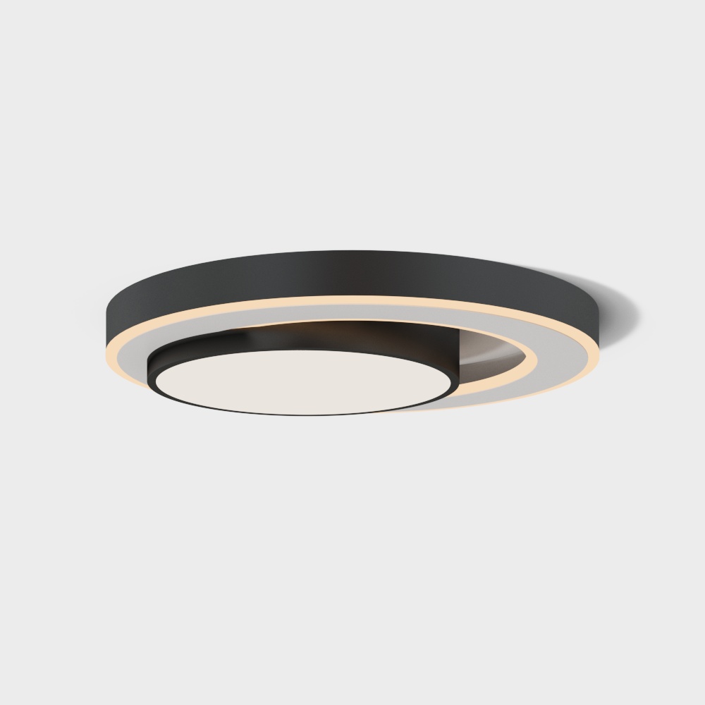 Elegant Low-Poly Ceiling Light 3D model