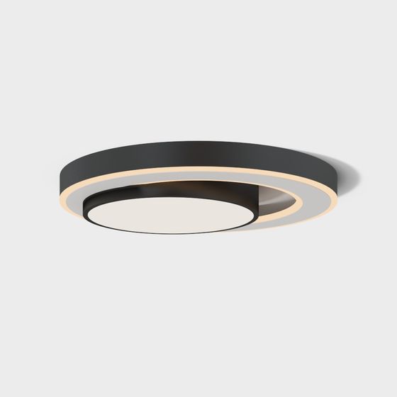 Elegant Low-Poly Ceiling Light 3D model