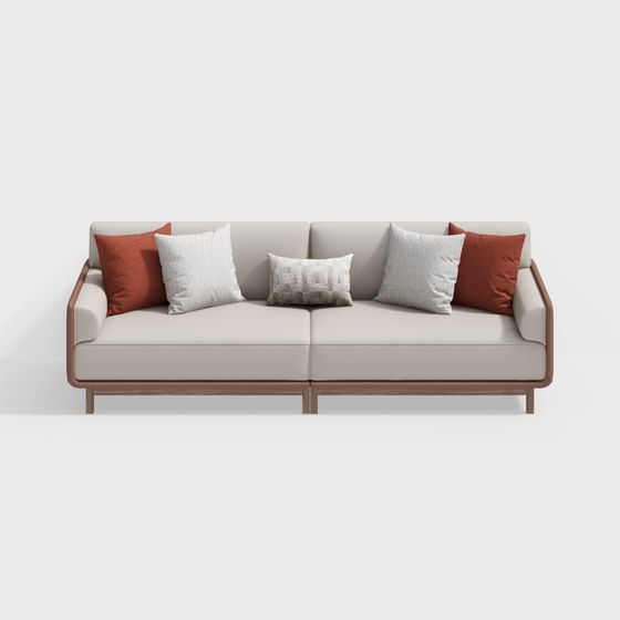 Urban Comfort 3D model Sofa for Modern Interiors