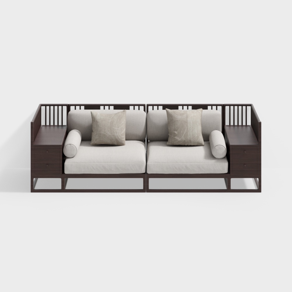 Новый двухместный диван в китайском стиле.