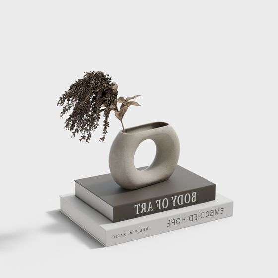 Stylish Ring Vase 3D model