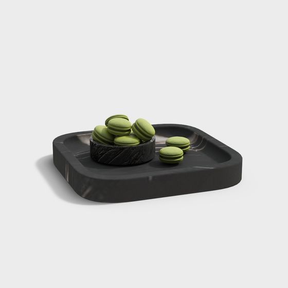 Elegant Dessert Display Plate 3D model