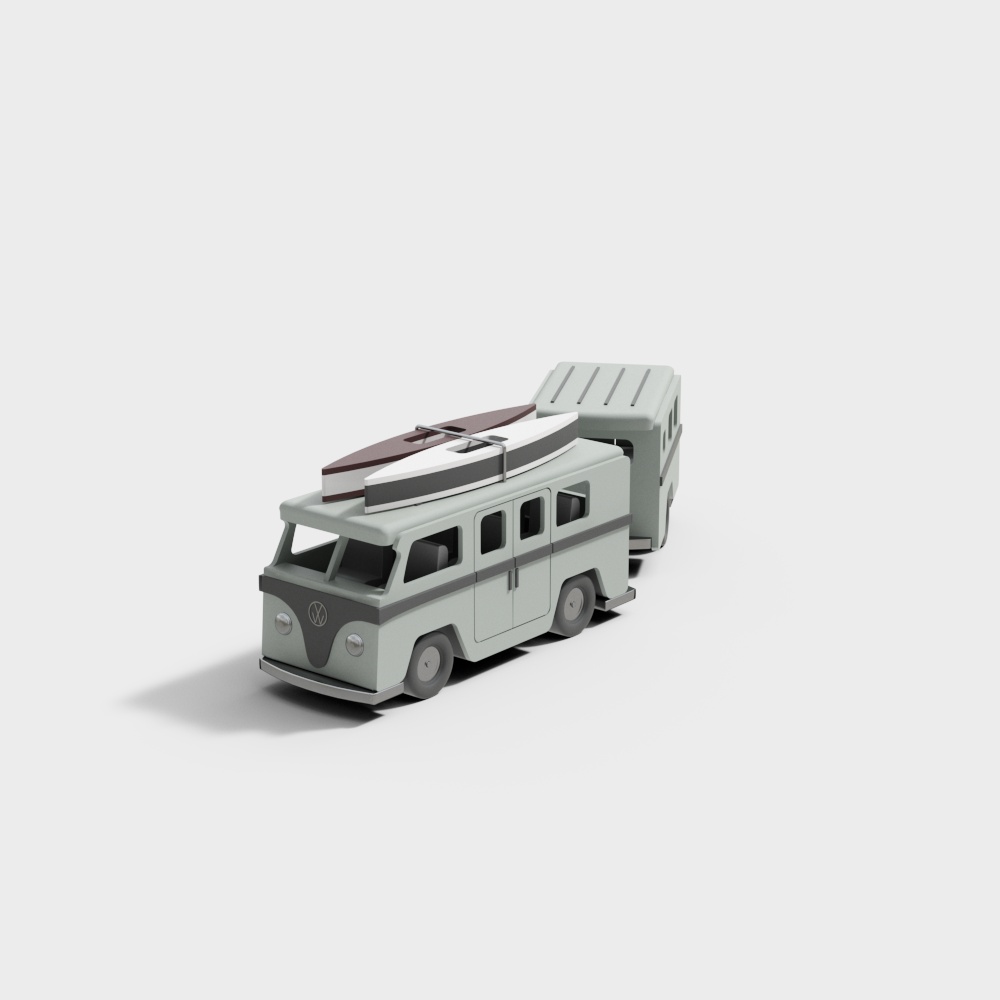 Vintage Surf Van 3D model