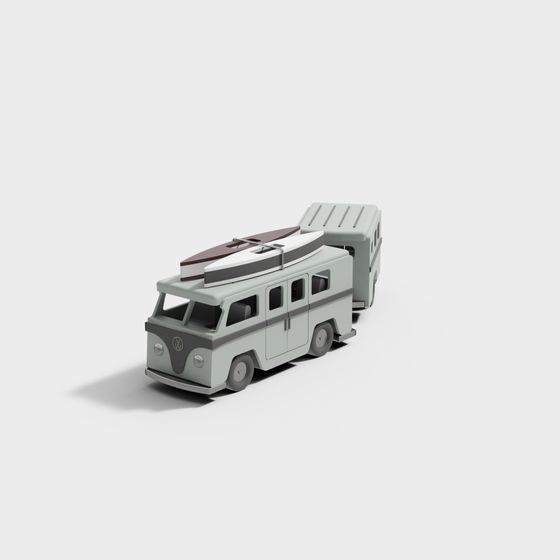 Vintage Surf Van 3D model
