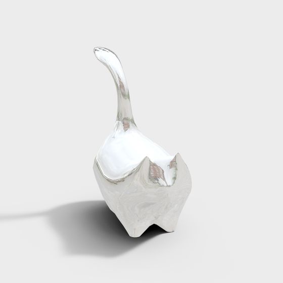 Luminous Goose Low-Poly 3D Model