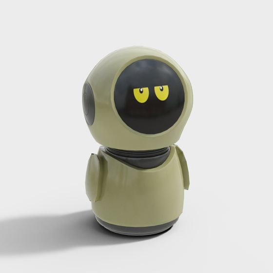 Whimsical Robot Buddy 3D Model