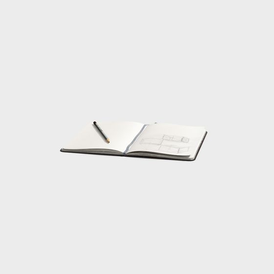 Inspiration Page Notebook 3D model