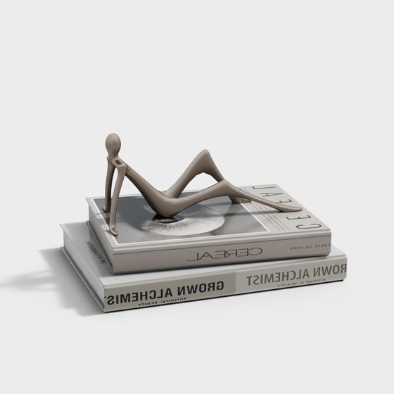 Relaxing Reader 3D model