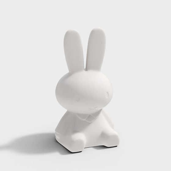 Adorable Miffy 3D model of a Cute Bunny