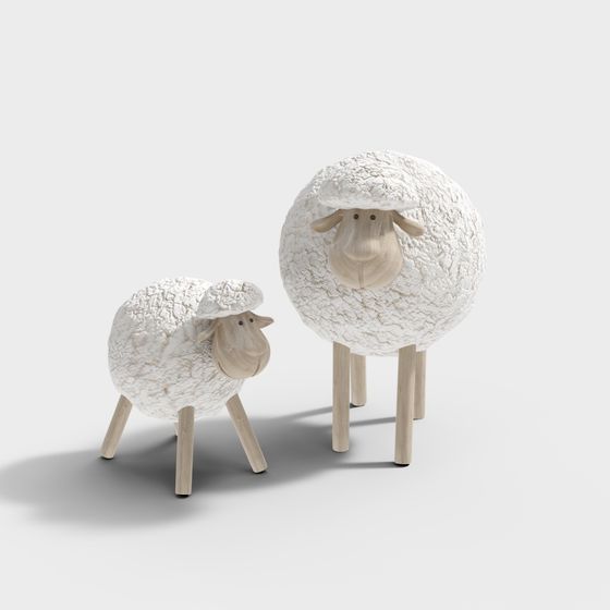 Charming Sheep 3D Model for Creative Projects