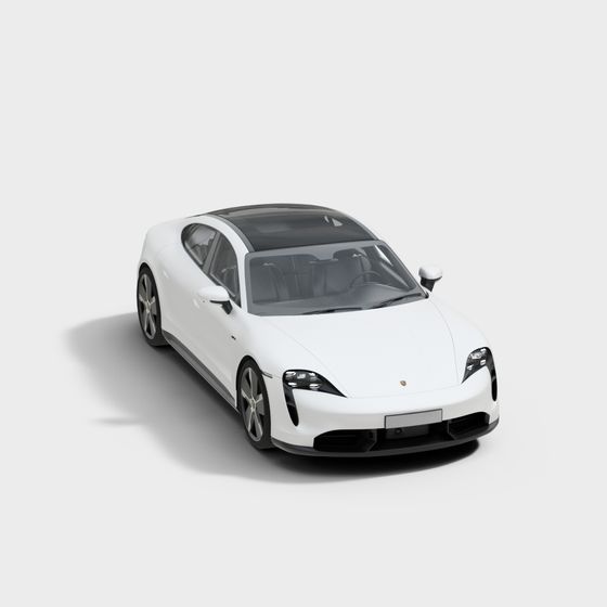 Futuristic Low-Poly Sports Car 3D model