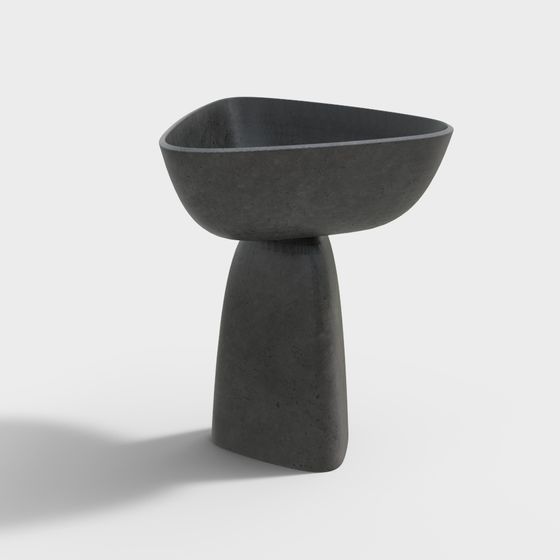 Concrete Vase Stand 3D model