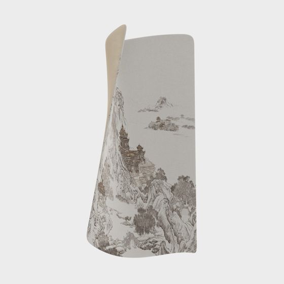 Ink Wash Mountain Scene 3D model