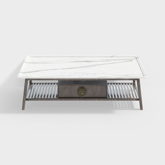 Elegant Marble Coffee Table 3D model
