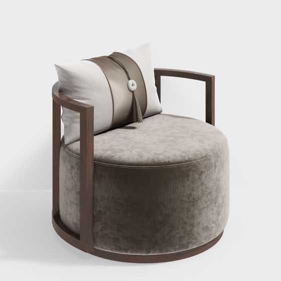 Charming Low-Poly 3D Armchair Model for Modern Interiors