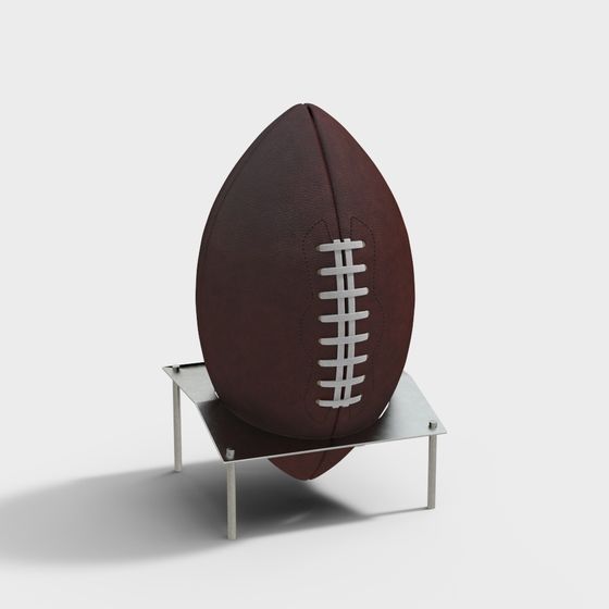 Realistic American Football 3D Model