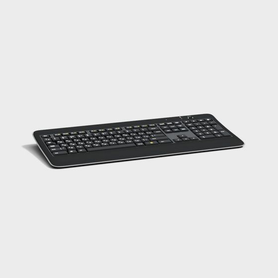 Stylish Low-Poly Keyboard 3D model