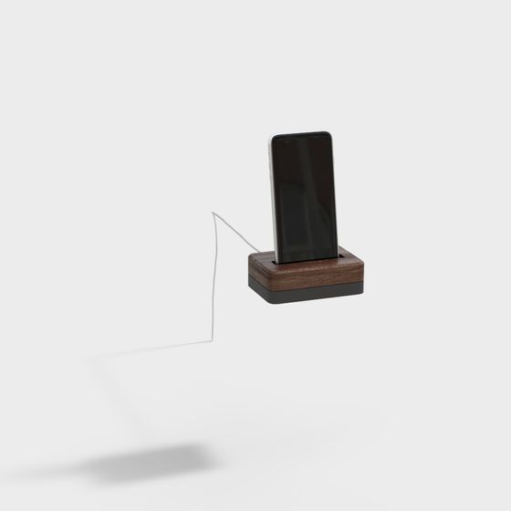 Modern Low-Polygon Phone Stand 3D model