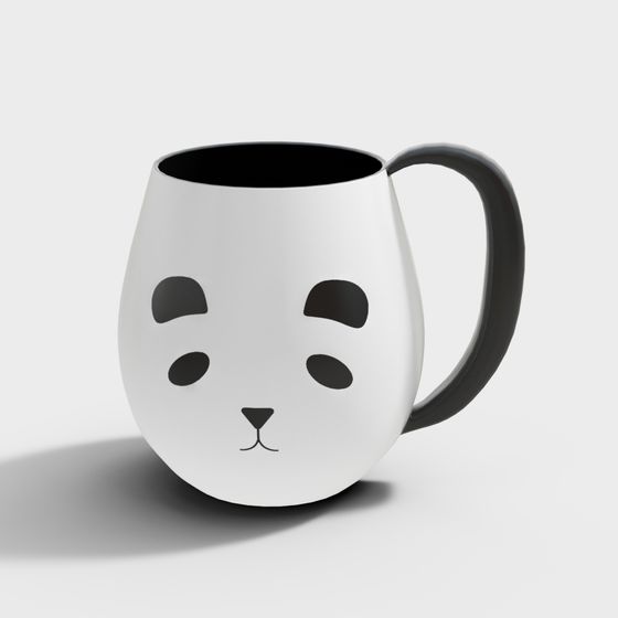 Panda Mug 3D Model
