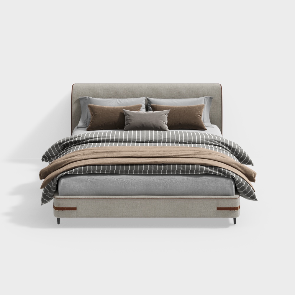 Giường đôi sang trọng nhẹ nhàng