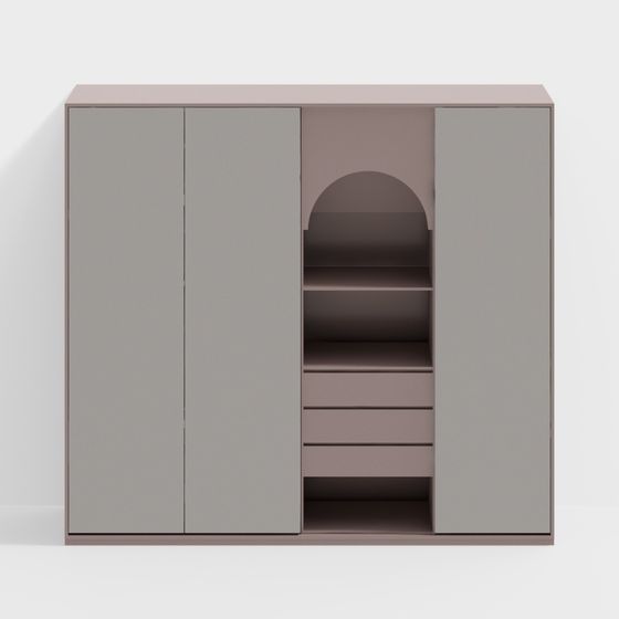 Urban Storage Cabinet 3D model for Modern Spaces