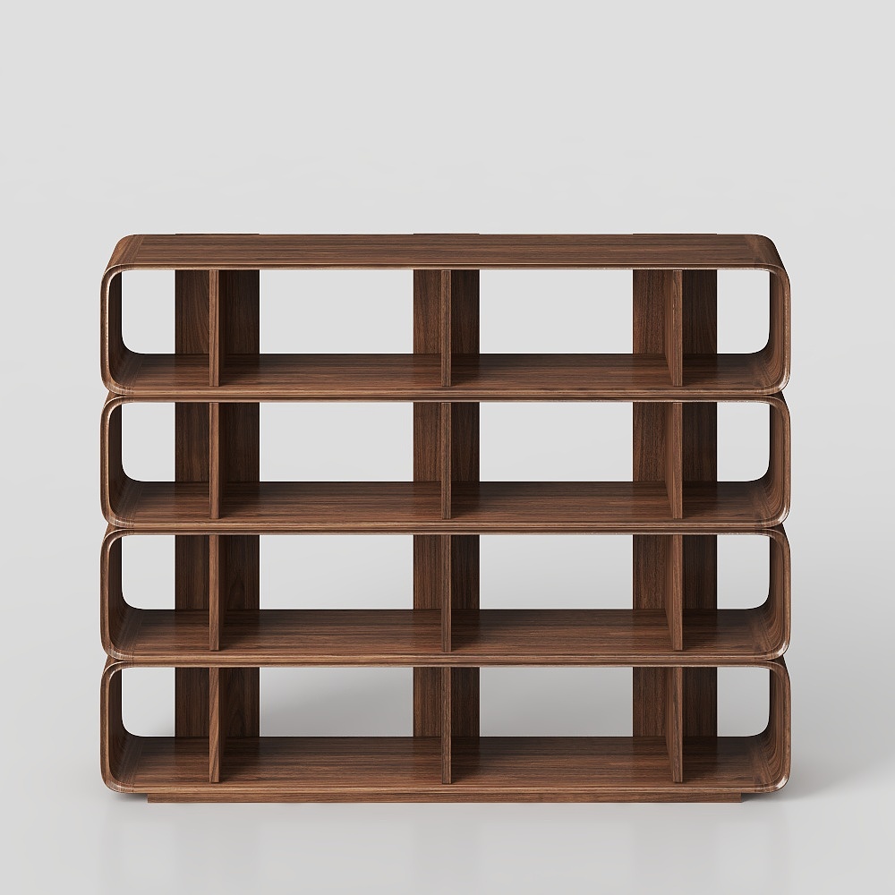 Streamlined Bookshelf 3D model