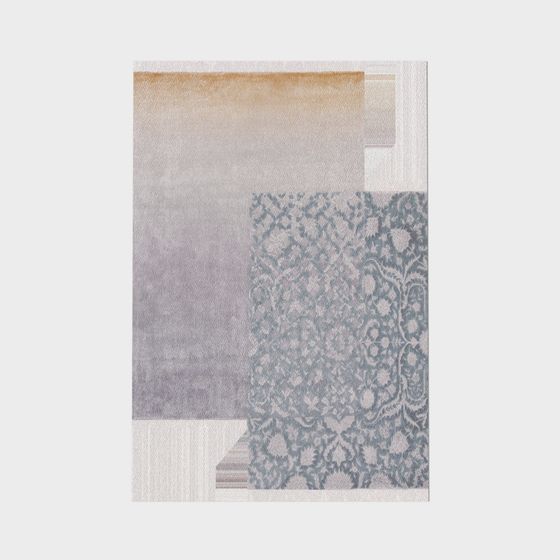 Elegant Abstract Art Carpet 3D model