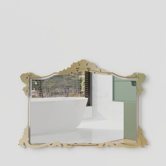 Luxurious Bathroom Mirror 3D model