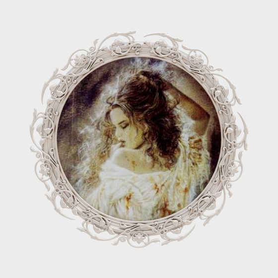 Vintage Portrait Frame 3D model