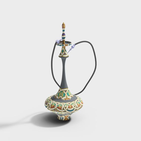 Arabian Hookah 3D Model