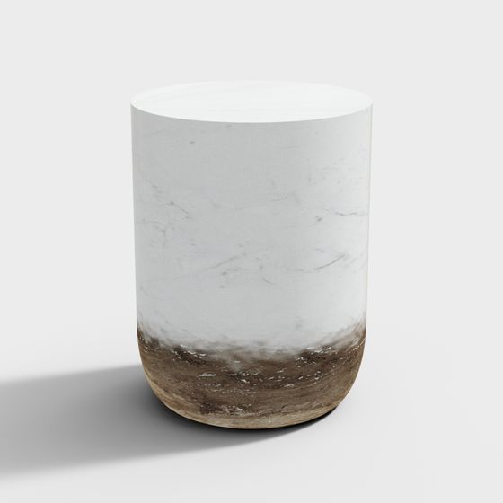 Elegant Marble Cup 3D model