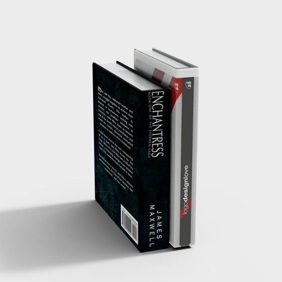 Enchantress 3D model - Magical Book Spine Design