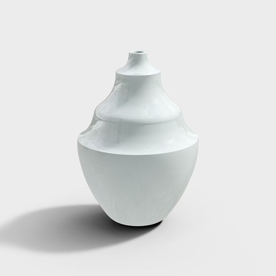 Elegant Low-Poly Vase 3D model