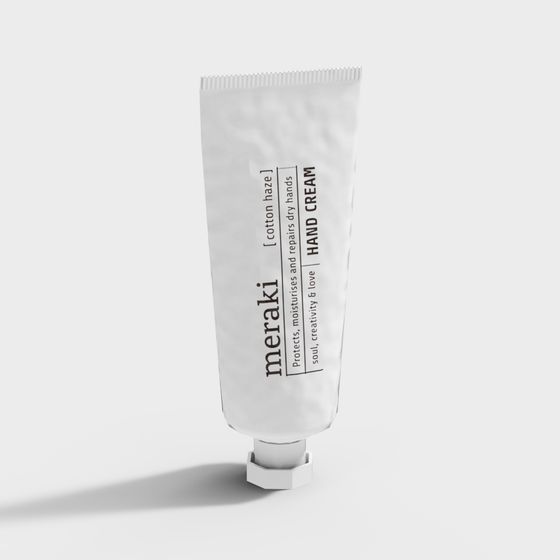 Elegant Meraki Hand Cream Tube 3D model