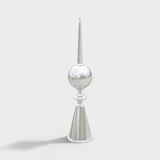 Time-Space Tower Low-Poly 3D model