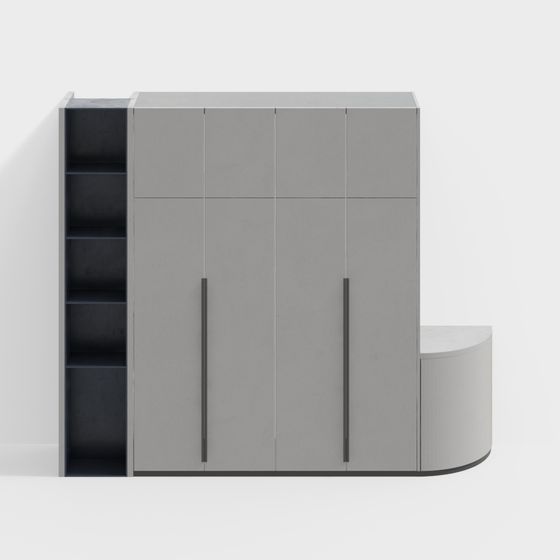 Urban Storage Cabinet 3D model for Modern Spaces