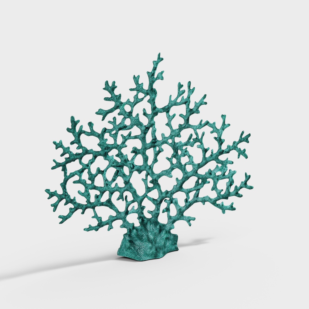 Ocean Heart 3D model - Coral Reef Beauty