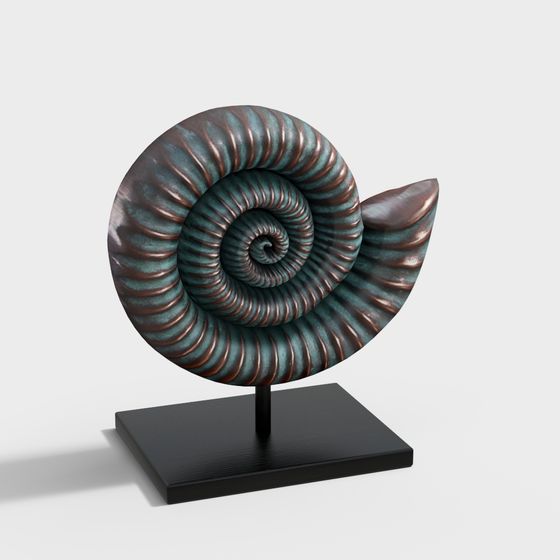 Spiral Shell 3D model for Creative Projects