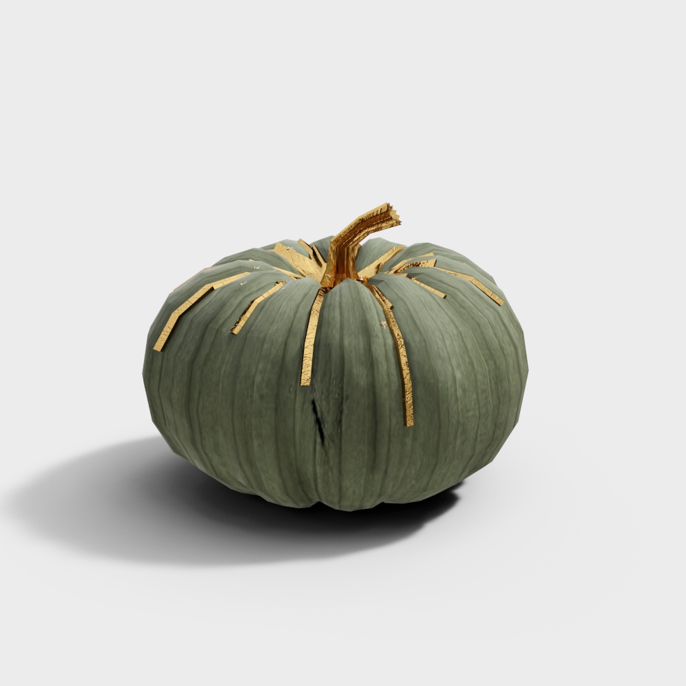 Charming Pumpkin 3D Model – Low-Poly Autumn Decor
