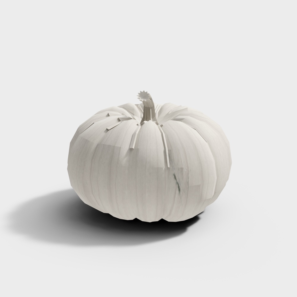 Low Poly Pumpkin 3D Model – Autumn Decor Asset