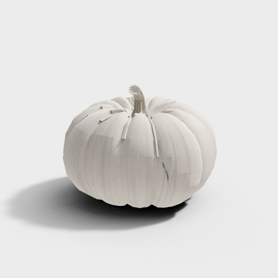 Low Poly Pumpkin 3D model for Autumn Decor