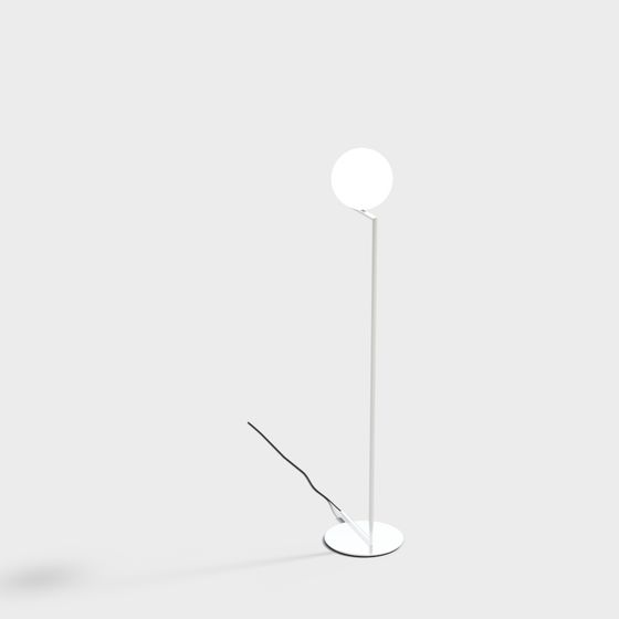 Minimalist Floor Lamp 3D model for Creative Spaces