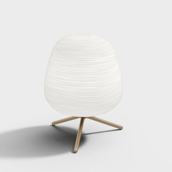 Elegant Egg-shaped Lamp 3D model Design